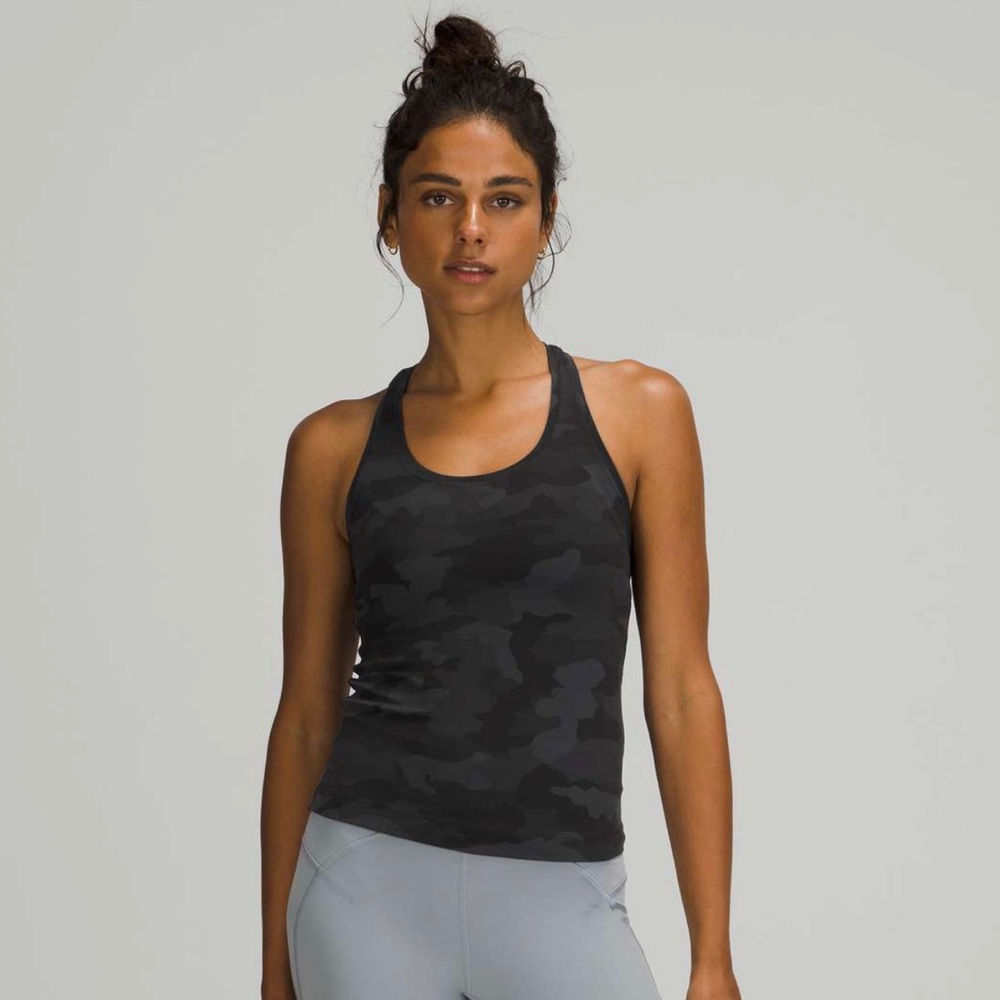 LuLuLemon gray camp tank top